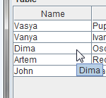 Всплывающая подсказка для JTable